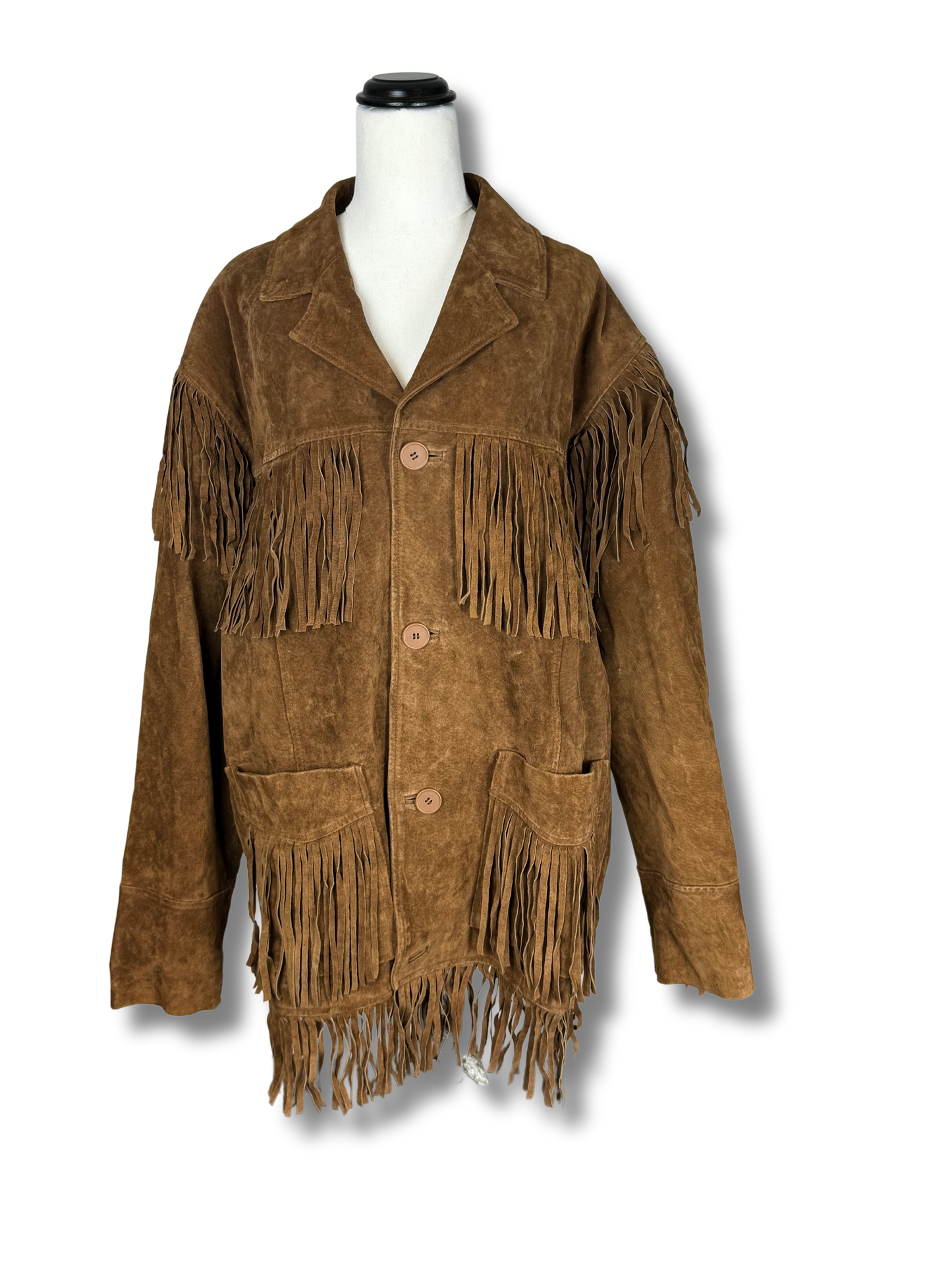 Leather Gallery 70s Vintage Leather Fringed Jacket