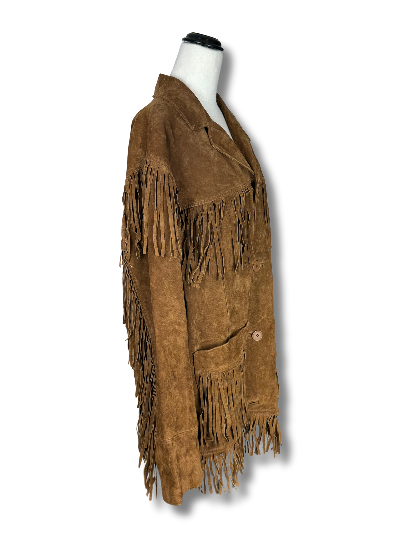 Leather Gallery 70s Vintage Leather Fringed Jacket