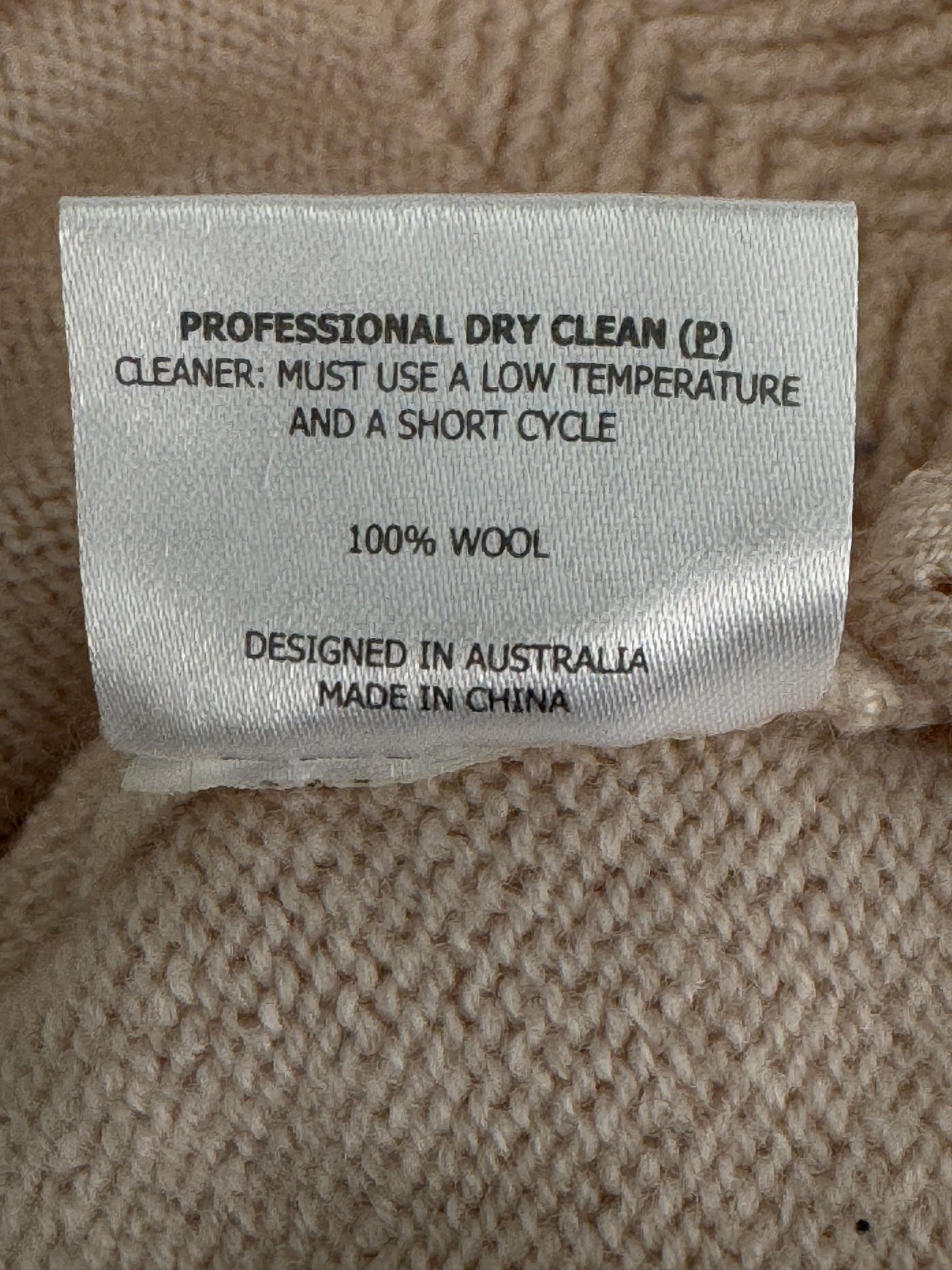 Alannah Hill Late '90s 100% Wool Beige Sweater