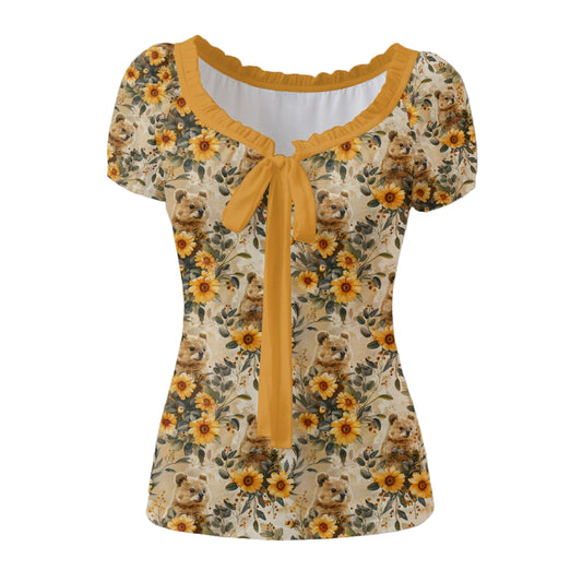 The Elsie Top in Sunny Quokkas
