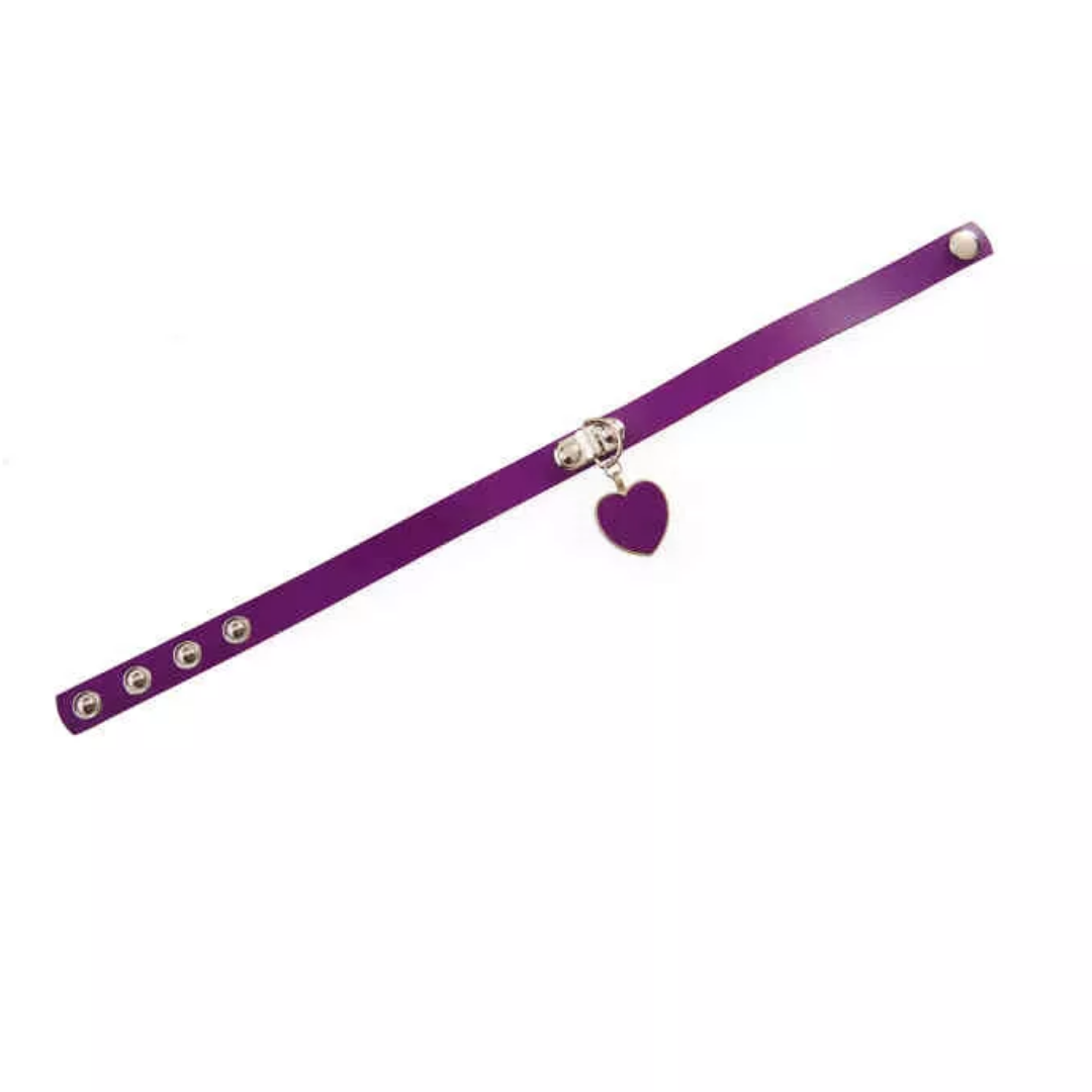 Banned Retro Purple Heart Choker