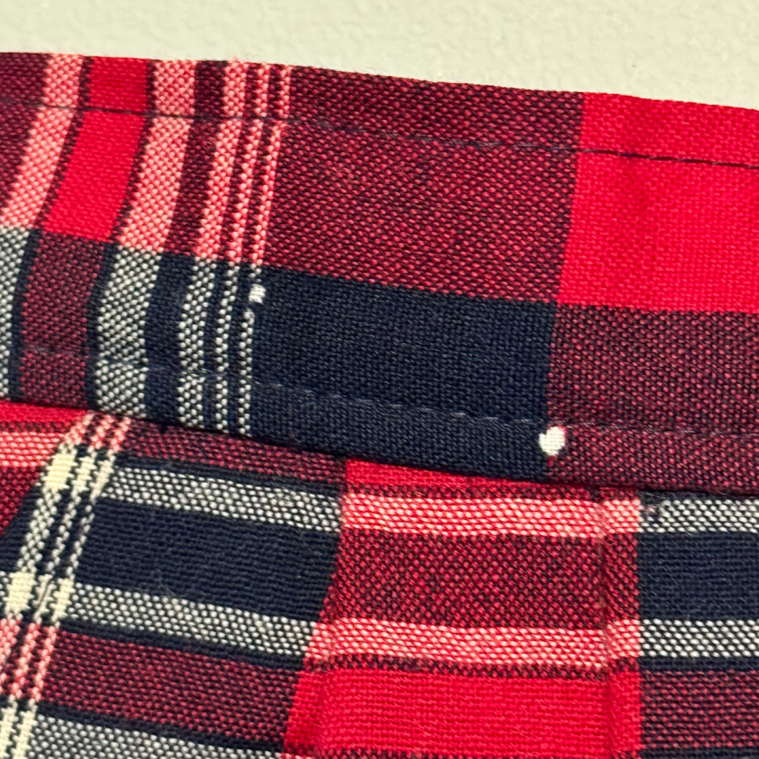 Pendleton 1970s Vintage Woollen Red Plaid Skirt