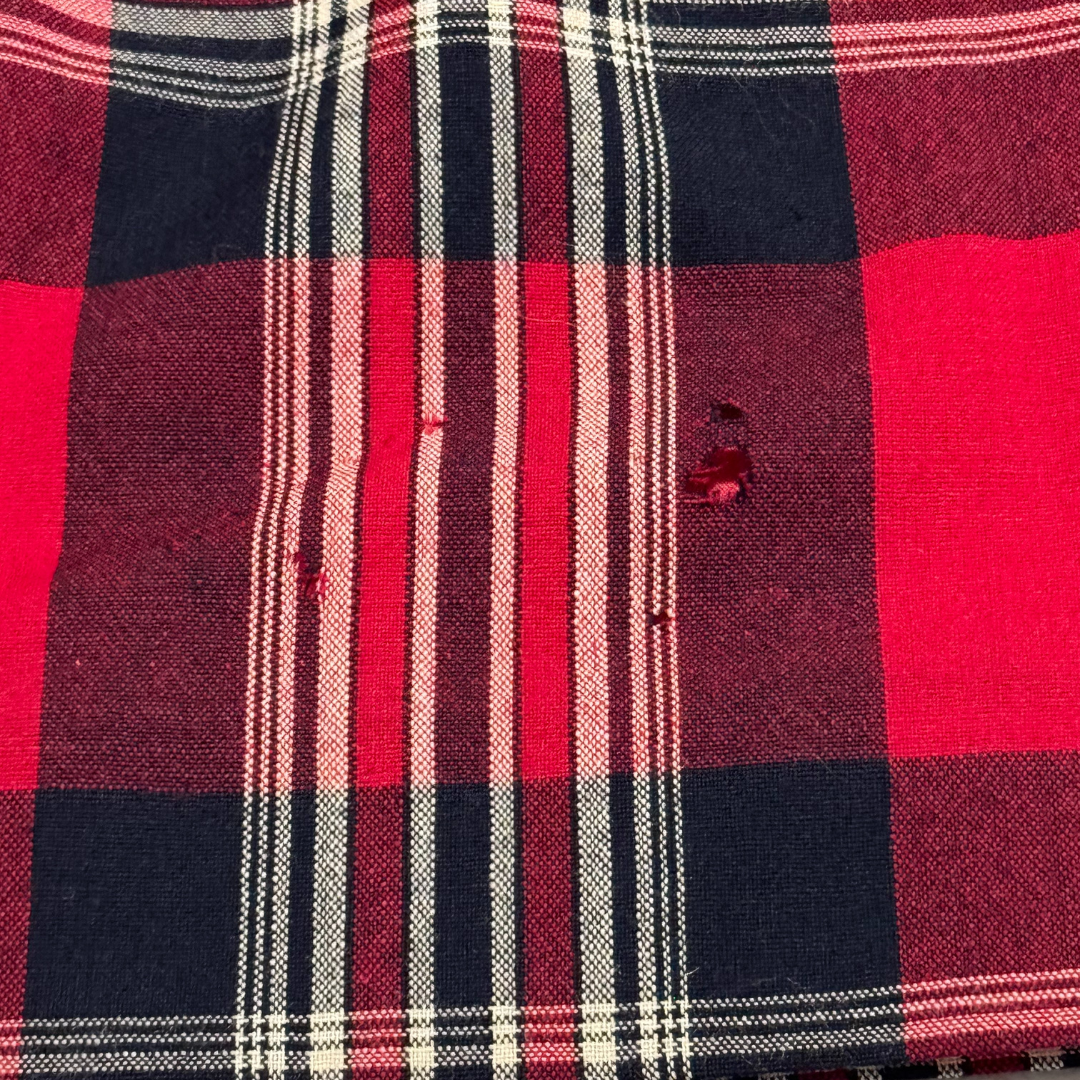 Pendleton 1970s Vintage Woollen Red Plaid Skirt