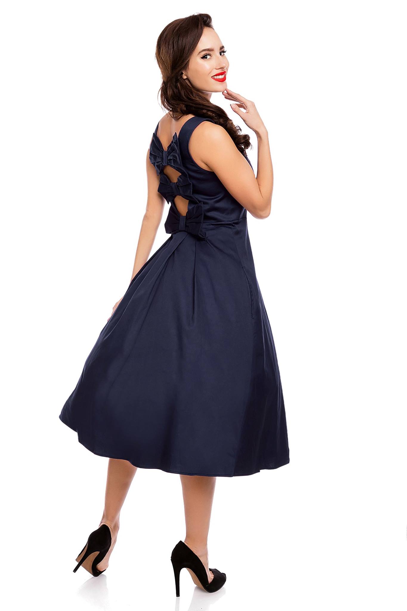 Dolly & Dotty Blue Veronica Bow Dress