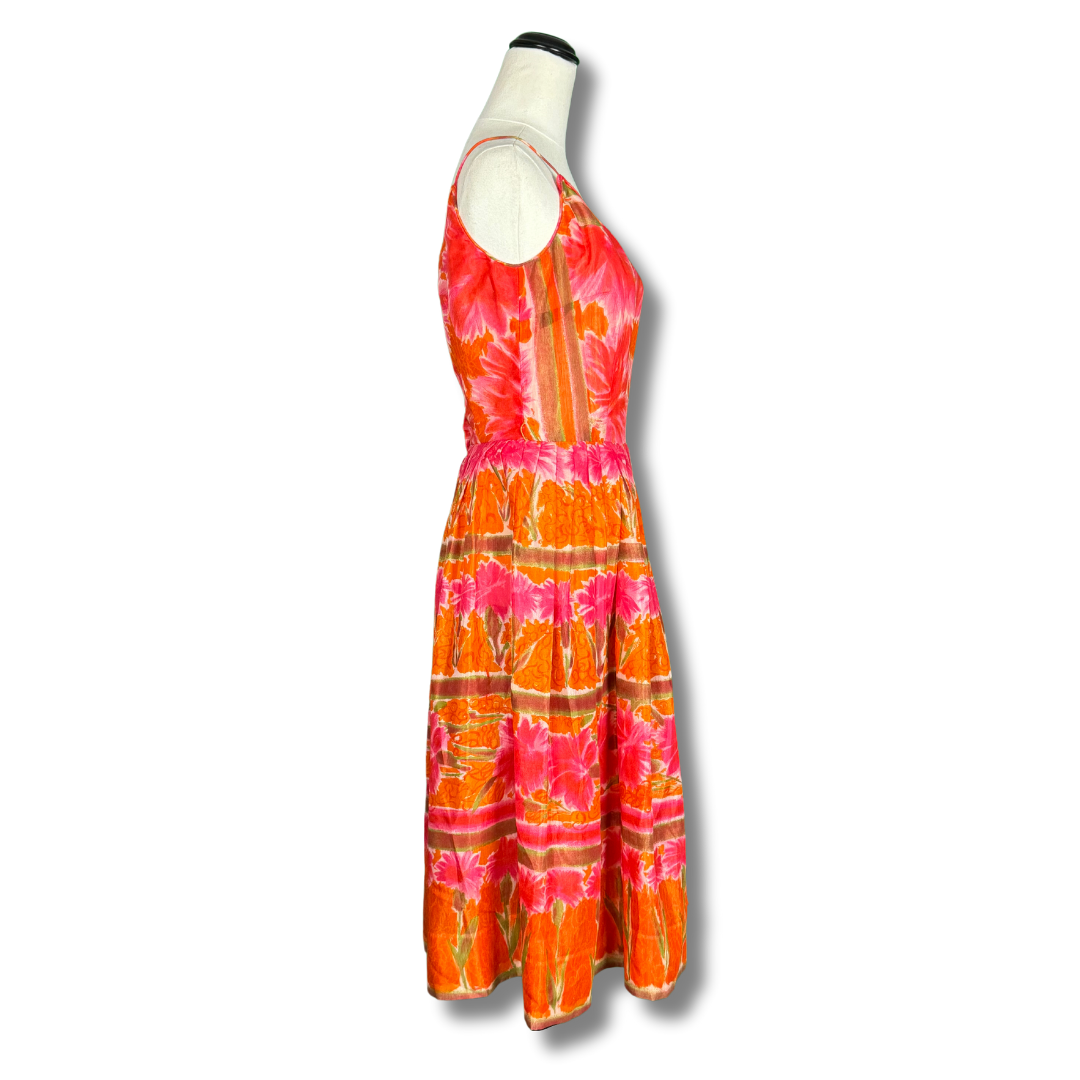 Jerry Gilden Vintage 1960s Orange Sundress