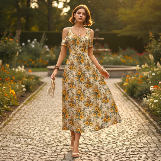 Stella Dress in Sunny Quokka