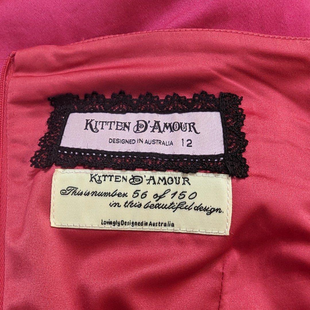 Kitten d'Amour Pink Swing Dress with Bow Shoulders