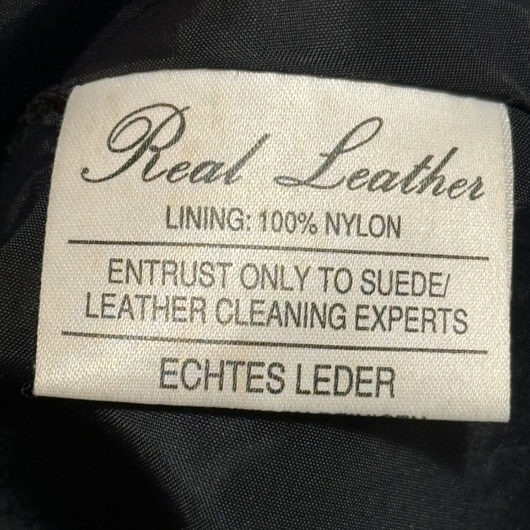 Vintage 1970s Genuine Leather Vest
