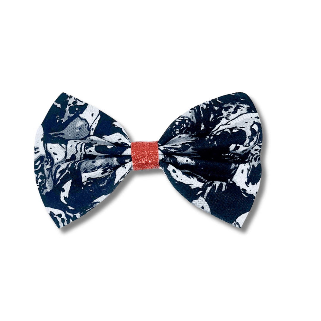 Walking Dead Glitter Red Centre Bows