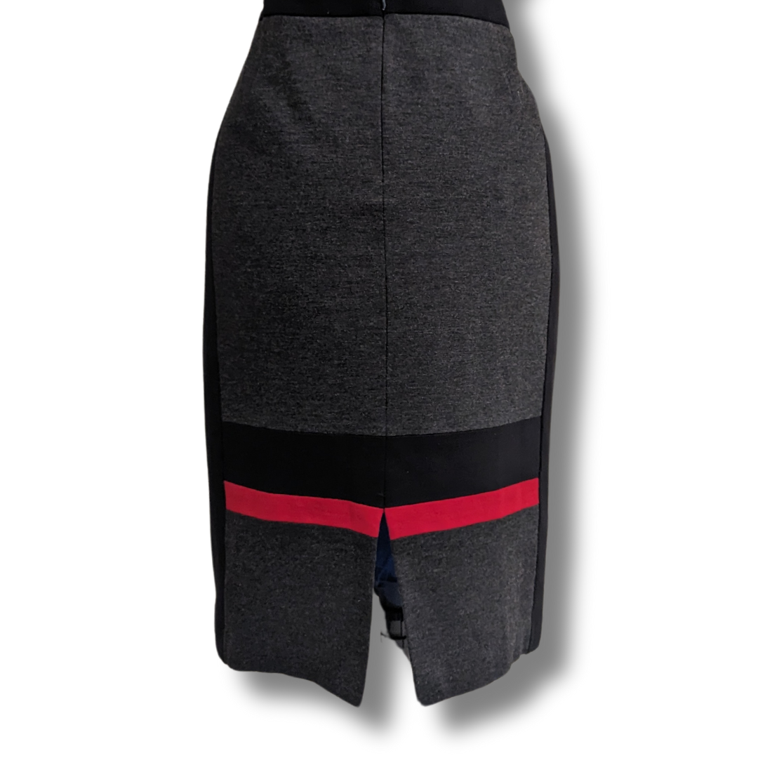 Anthea Crawford Grey Aline Mod Skirt