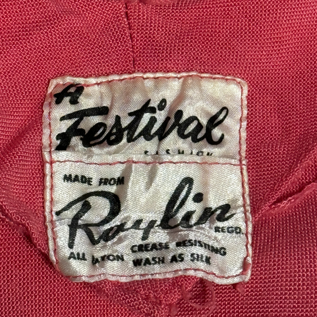 A Festival Fashion Vintage 1950s Pink Cocktail Dress