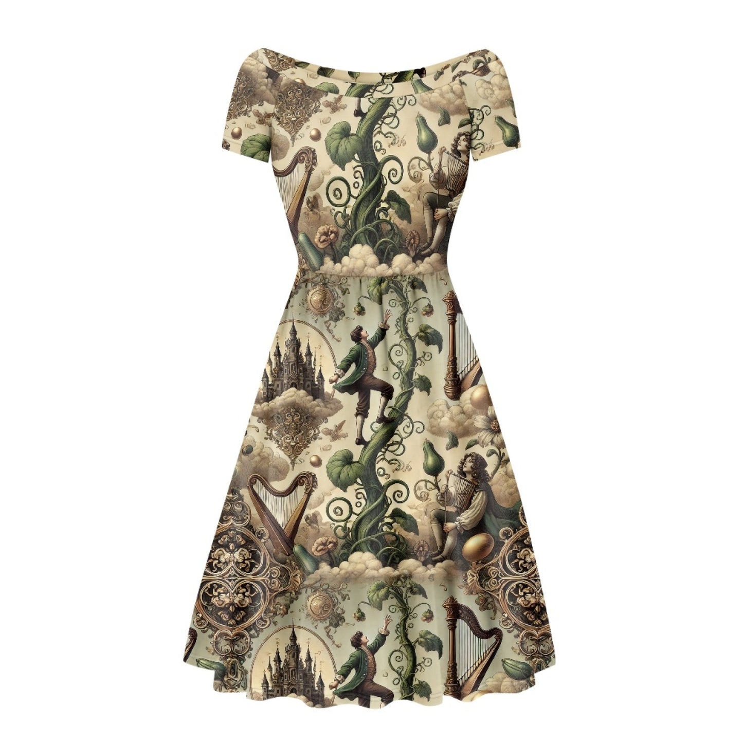 The Birdie dress in Beanstalk Babe