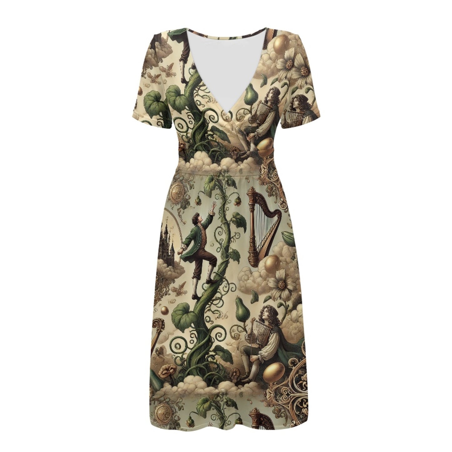 The Verna dress in Beanstalk Babe