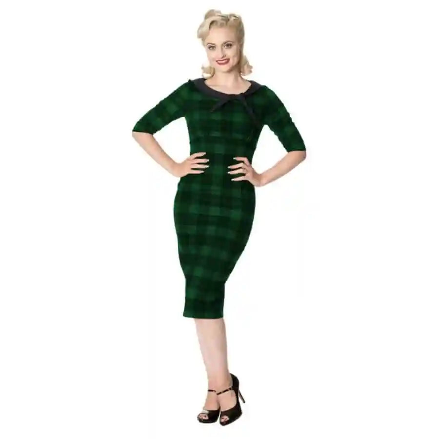 Banned Retro Take Me to Paris Dress in Green