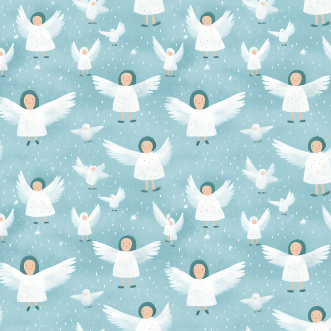 The Gilda Skirt in Snowfall Seraphs
