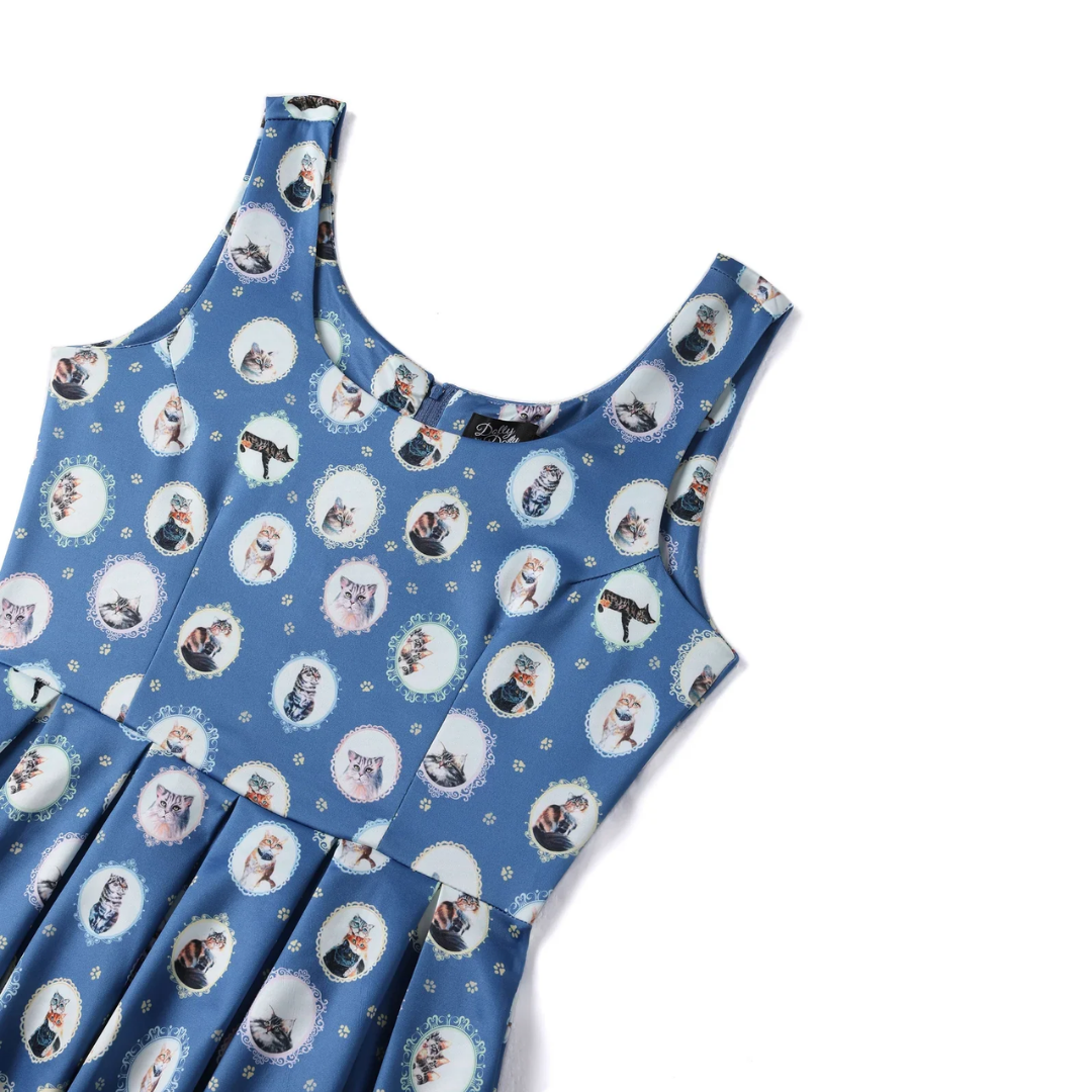 Dolly & Dotty Cat in the Mirror Amanda Dress