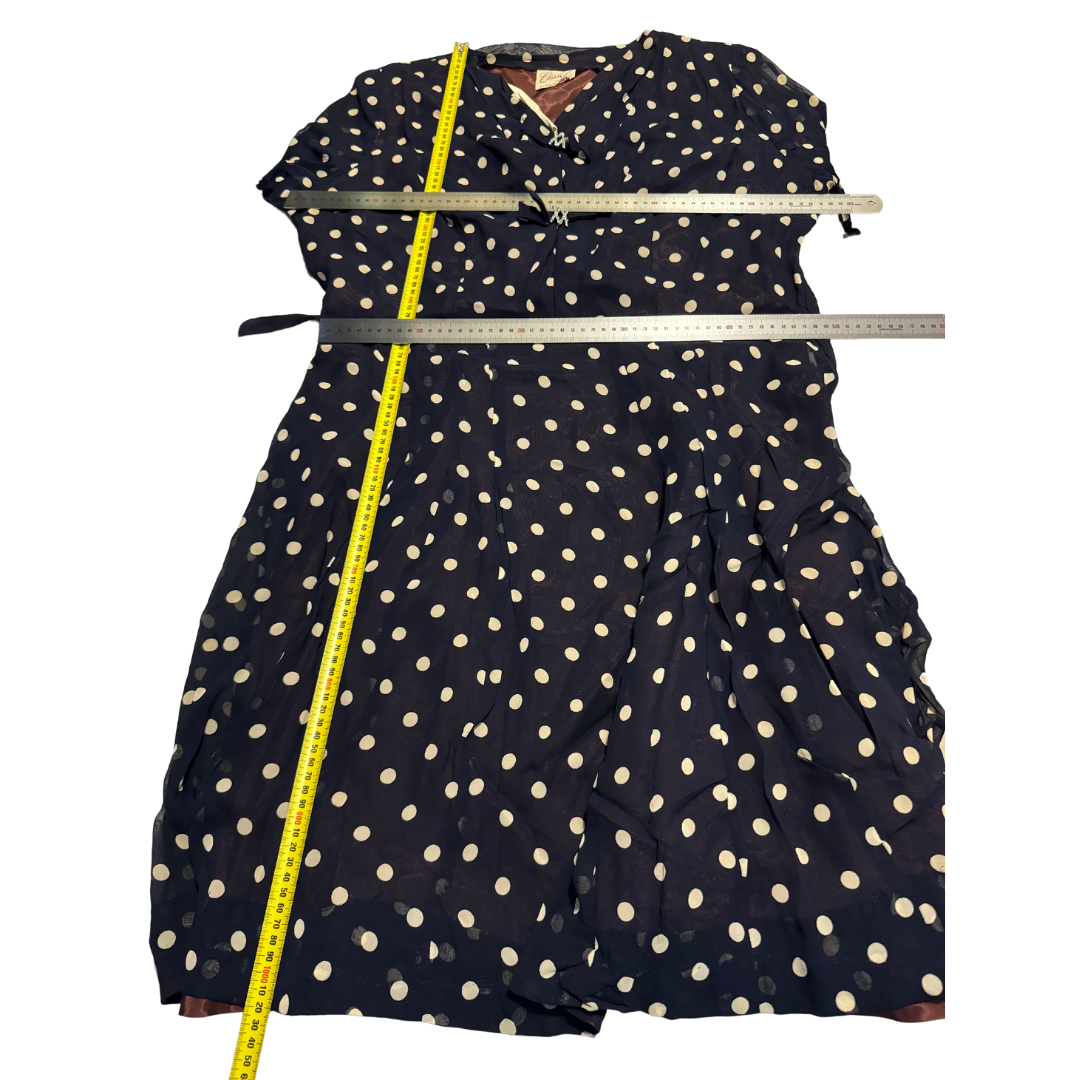 Classic Lady by Constantine Vintage 1950s Polka Dot Dress