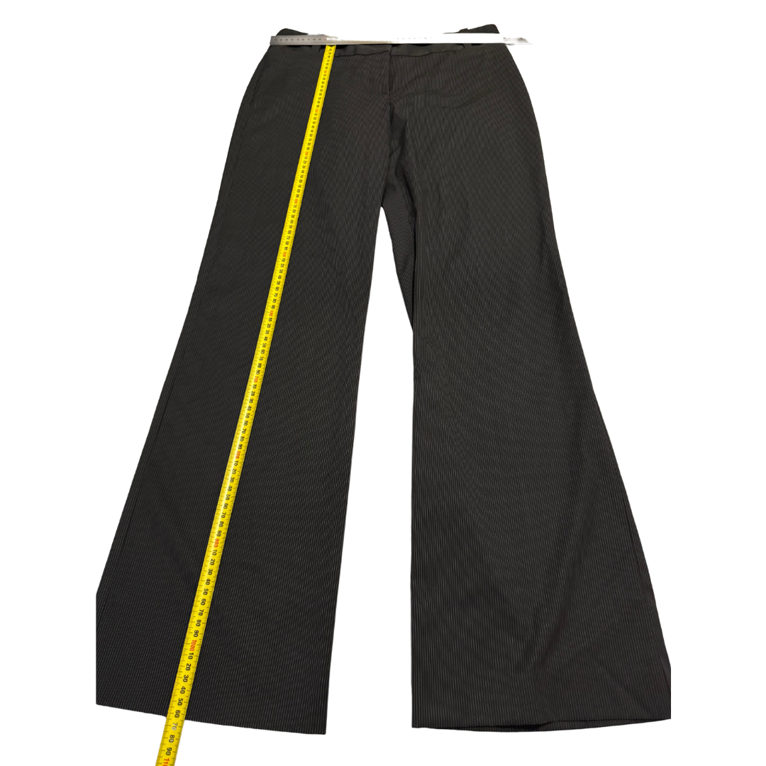 Cue Pinstripe Grey Trousers