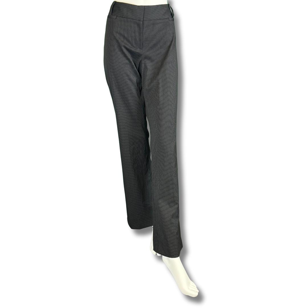 Cue Pinstripe Grey Trousers