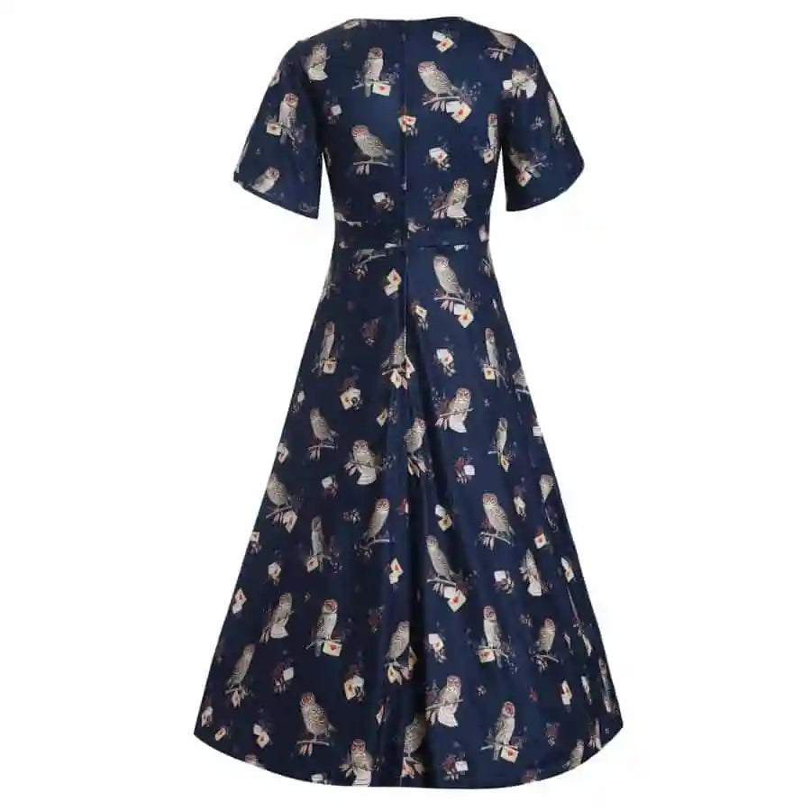 Dolly & Dotty Janice Owl & Letter Dress