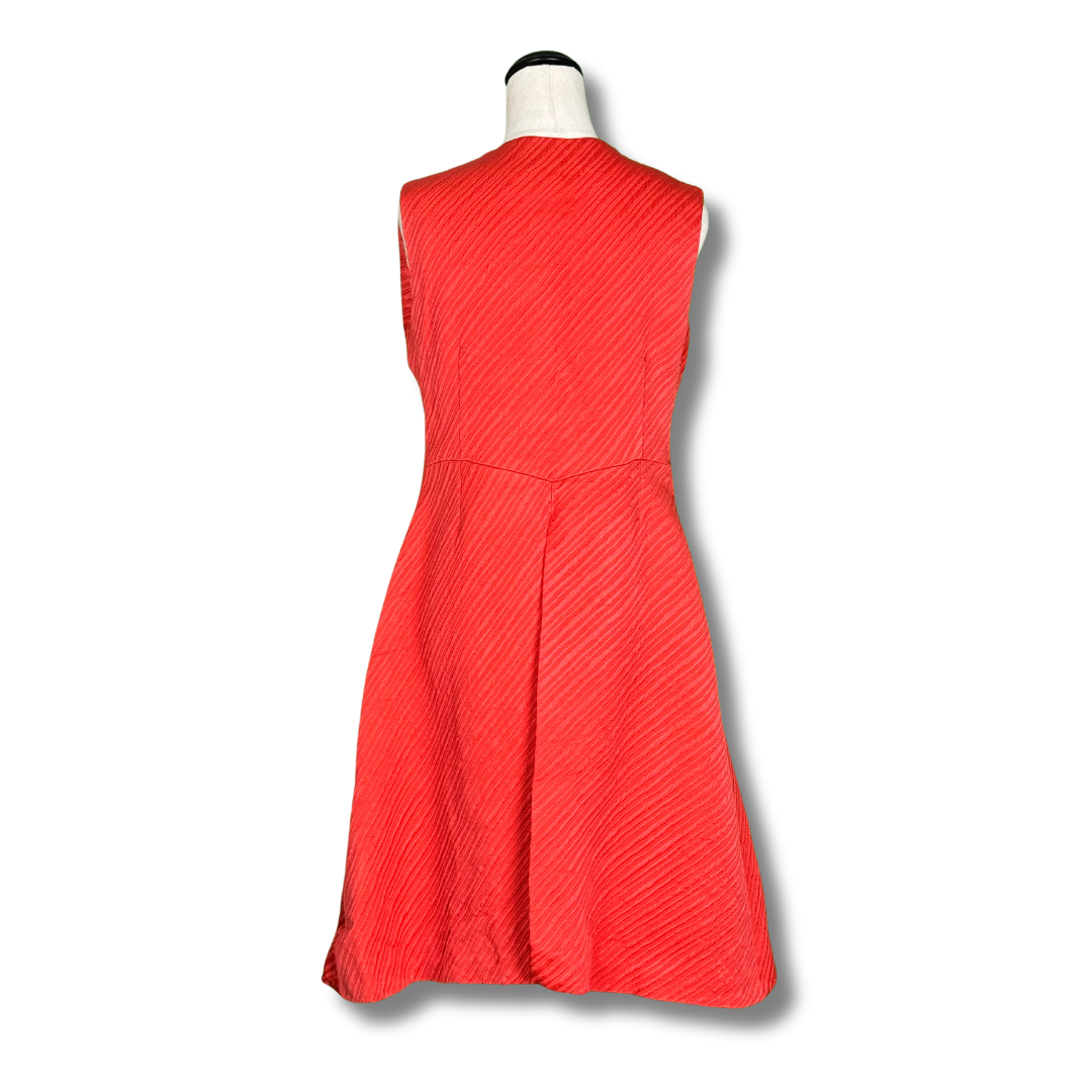 Dorothy Spencer Vintage 1960s Red Button Up Dress