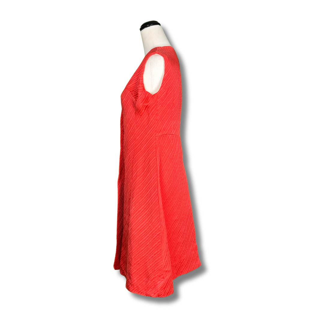 Dorothy Spencer Vintage 1960s Red Button Up Dress
