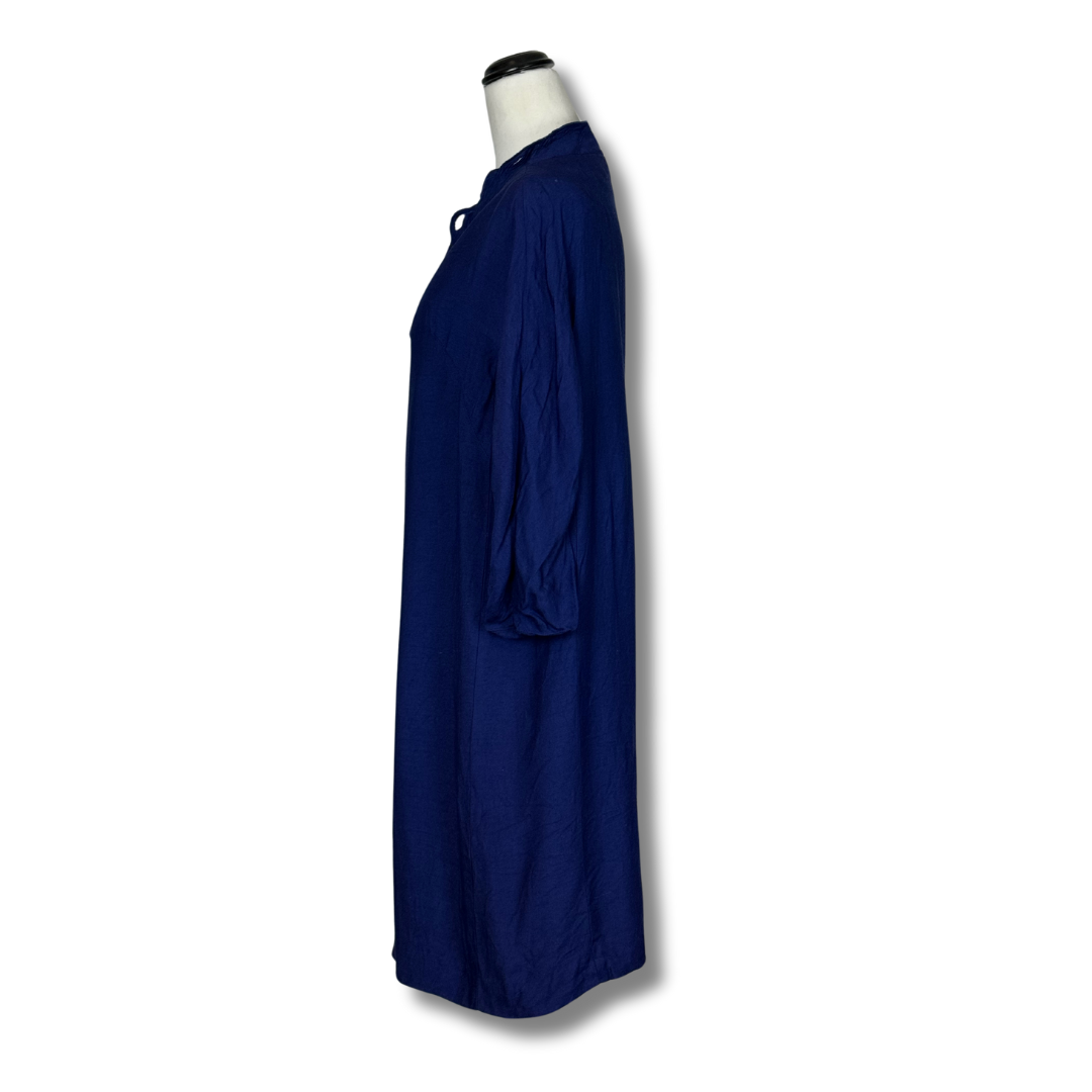 Eva Derry 70s Long Blue Coat