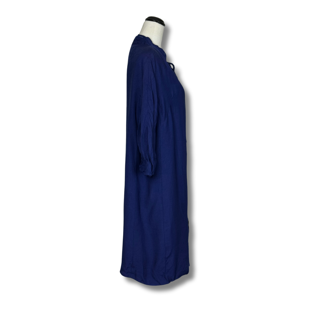 Eva Derry 70s Long Blue Coat