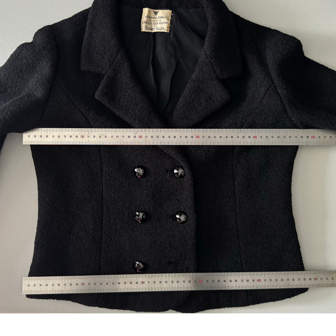 Jaques Heim 50s Black Blazer