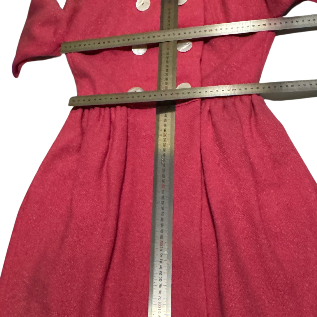 Junior-Aire Vintage 1950s Red Frock Coat RARE
