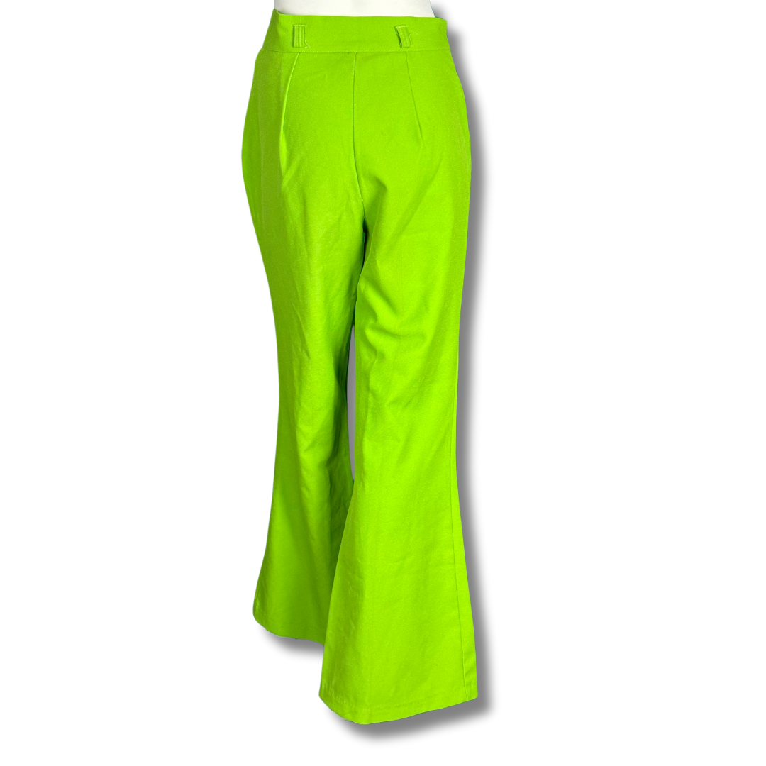 Vintage 70s Lime Green Flares