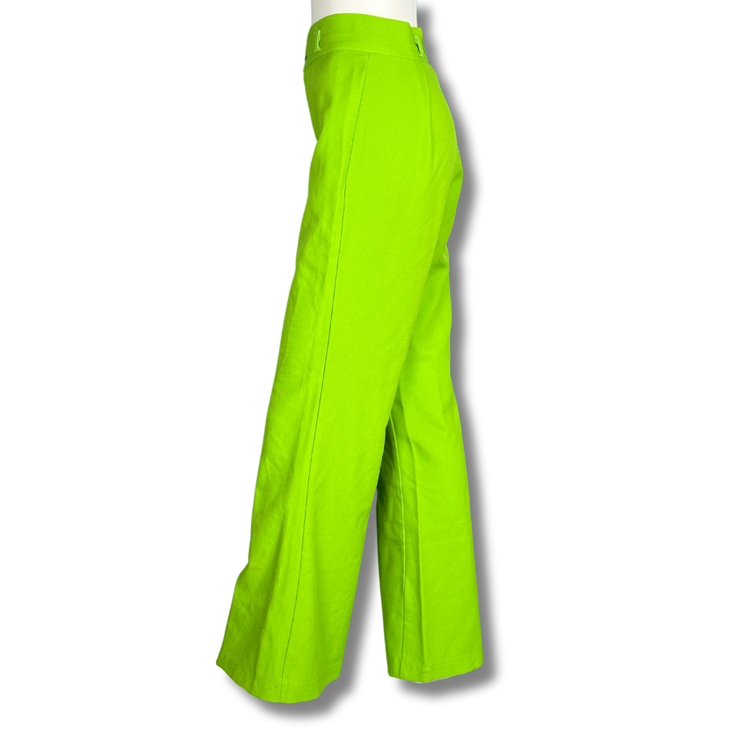 Vintage 70s Lime Green Flares