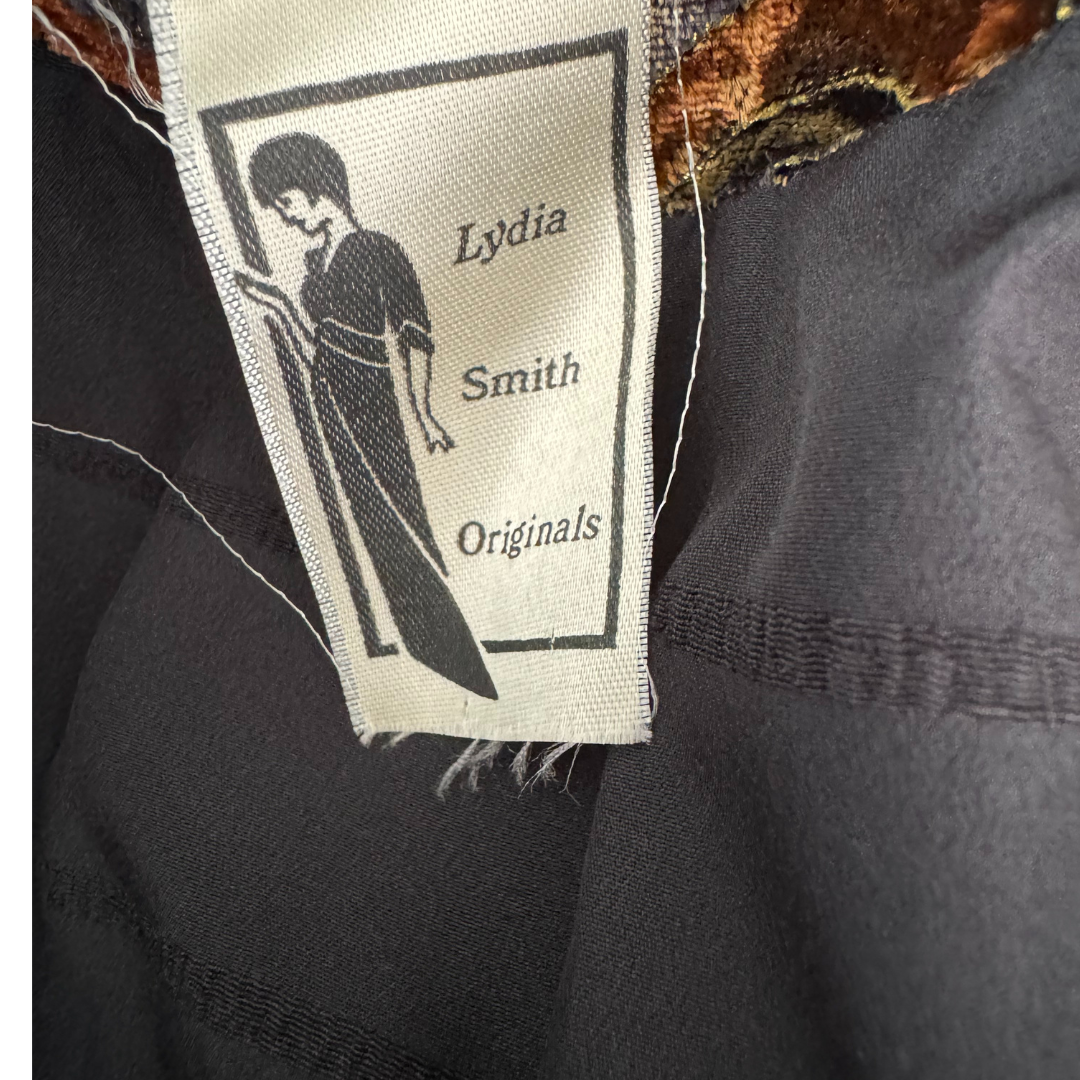 Lydia Smith Originals 80's Brown Velvet Duster Coat
