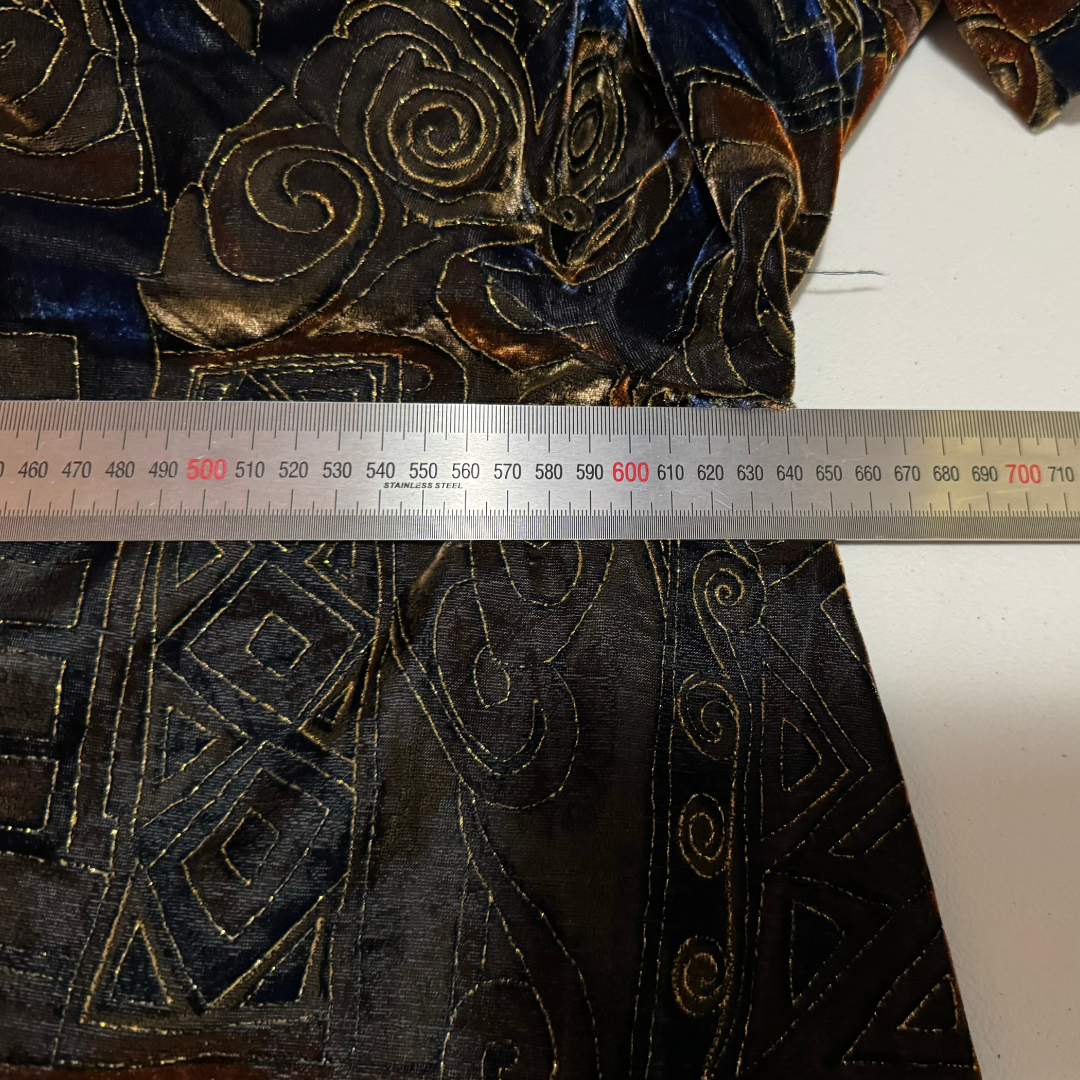 Lydia Smith Originals 80's Brown Velvet Duster Coat