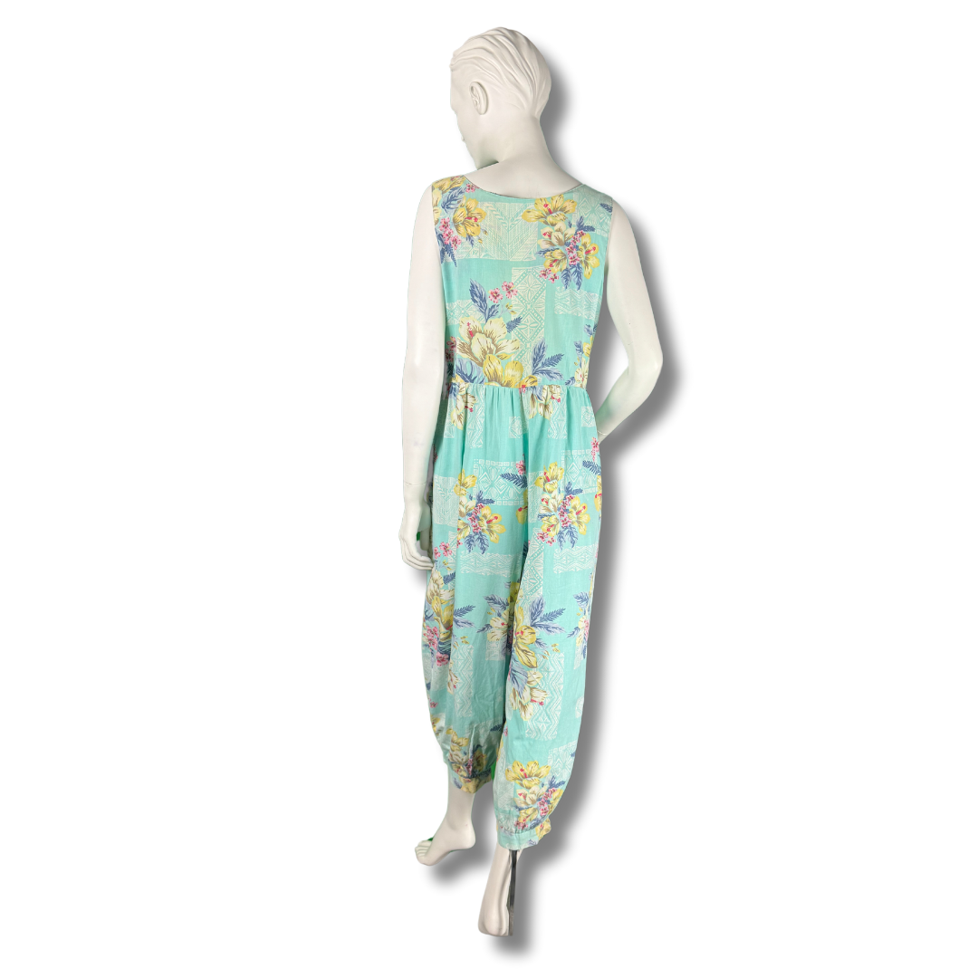 Reyn Spooner Vintage 1980s Hawaiian Floral Jumpsuit