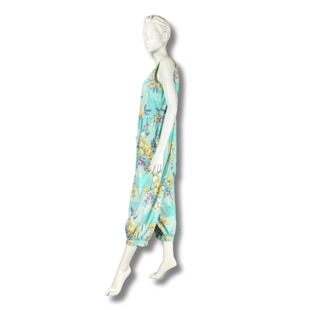 Reyn Spooner Vintage 1980s Hawaiian Floral Jumpsuit
