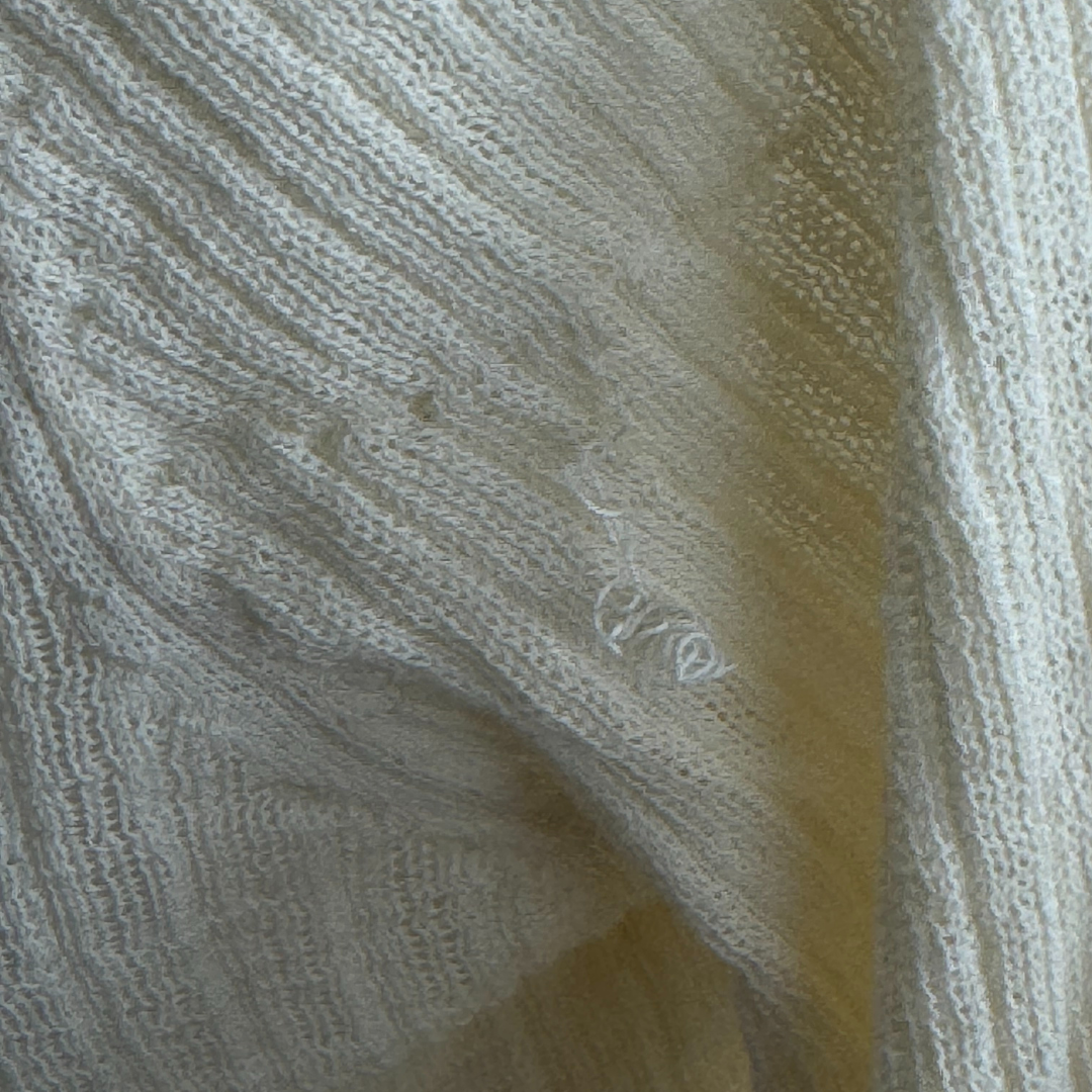 Alanna Hill Beige Cardi with Ruffles