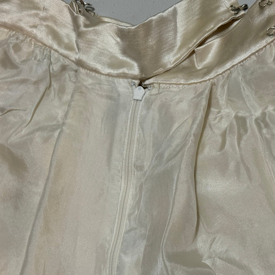 70s DISCO white satin palazzo pants!