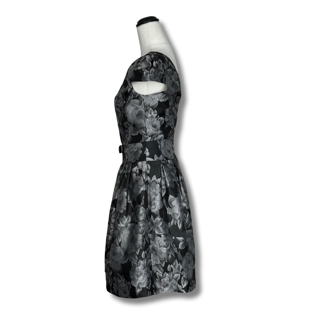 Review Silver Floral Dress