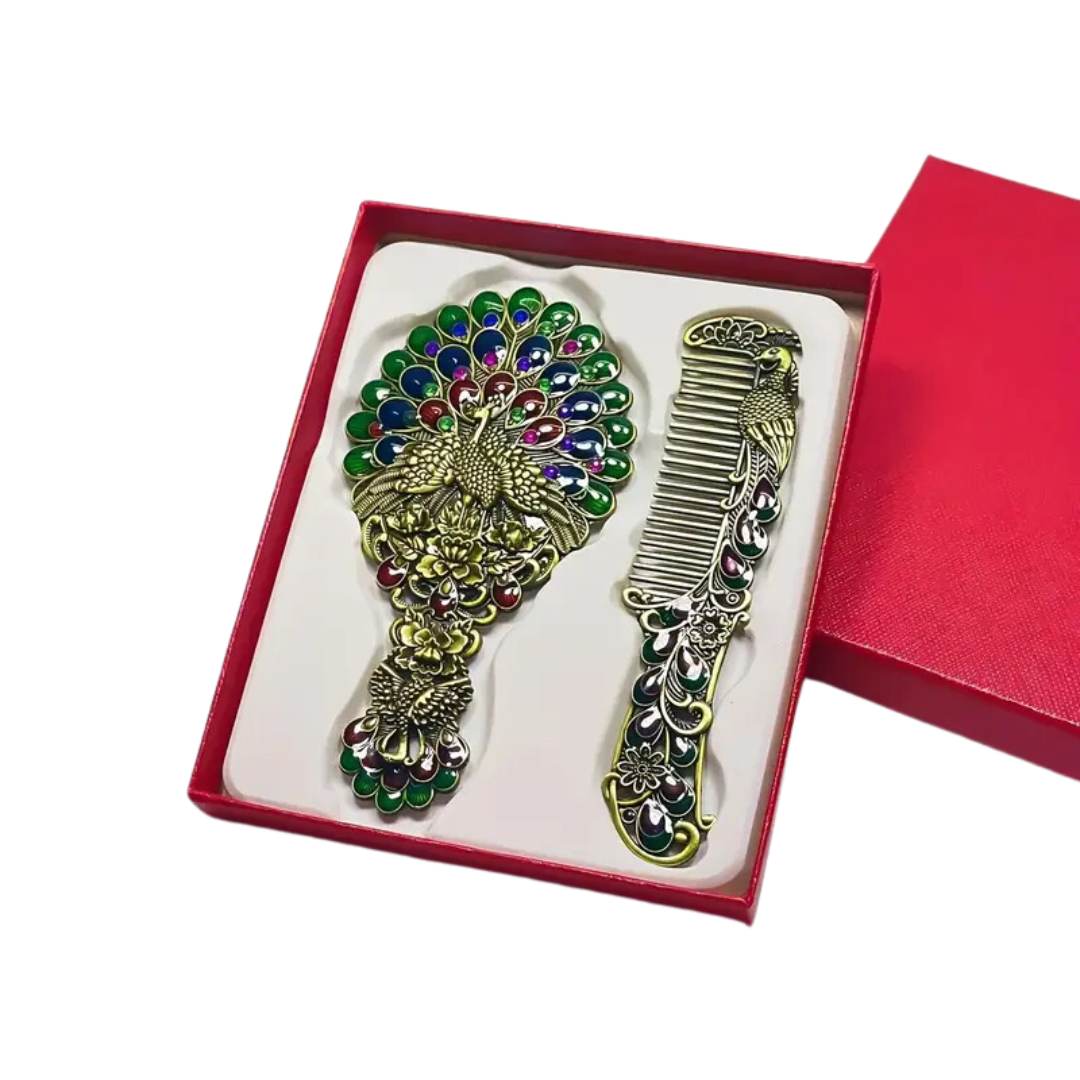 Peacock Vintage Style 2 Piece Vanity Set