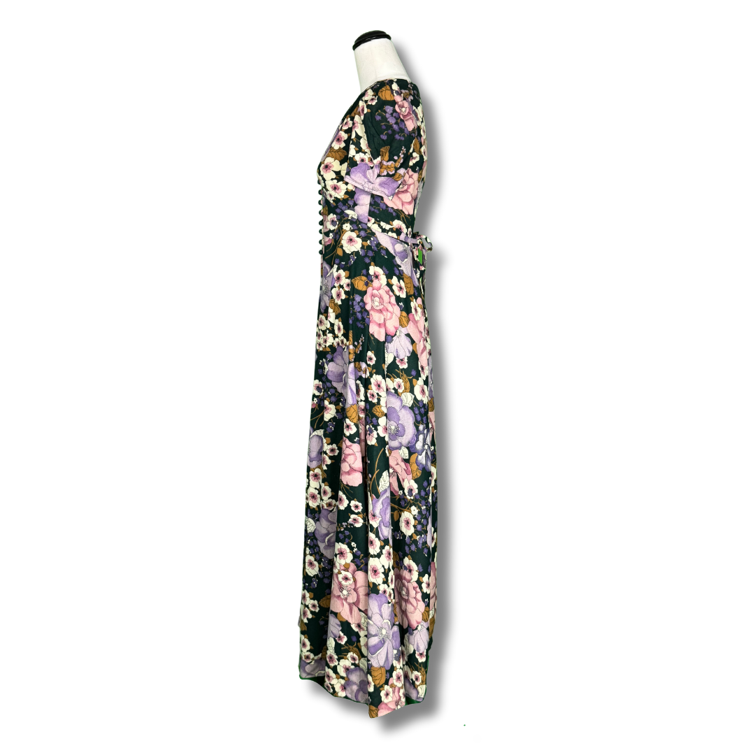 Vintage 1970s Floral Maxi Dress
