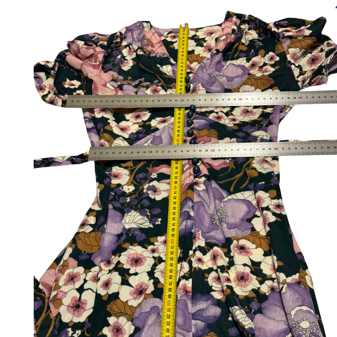 Vintage 1970s Floral Maxi Dress