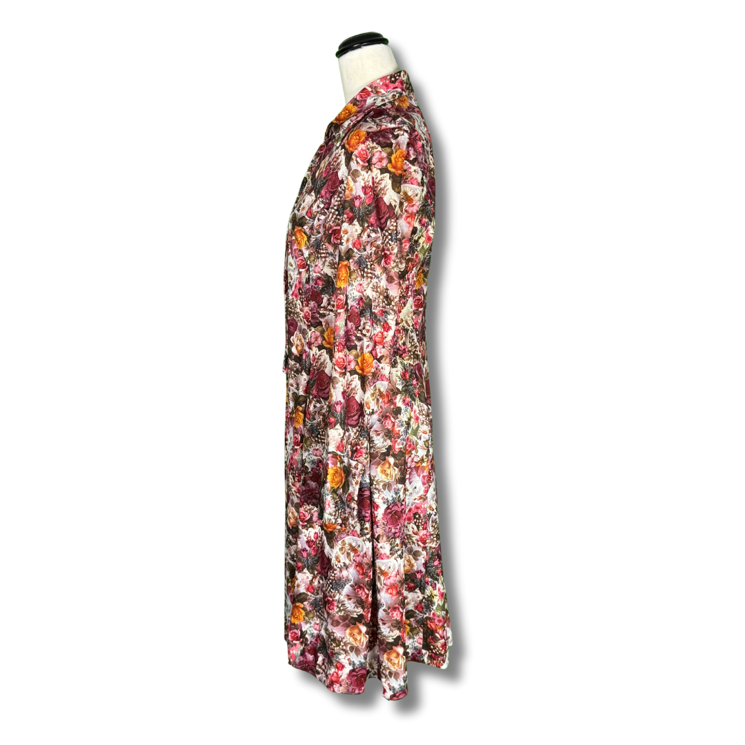 Vintage 1970s Floral Shirt Dress