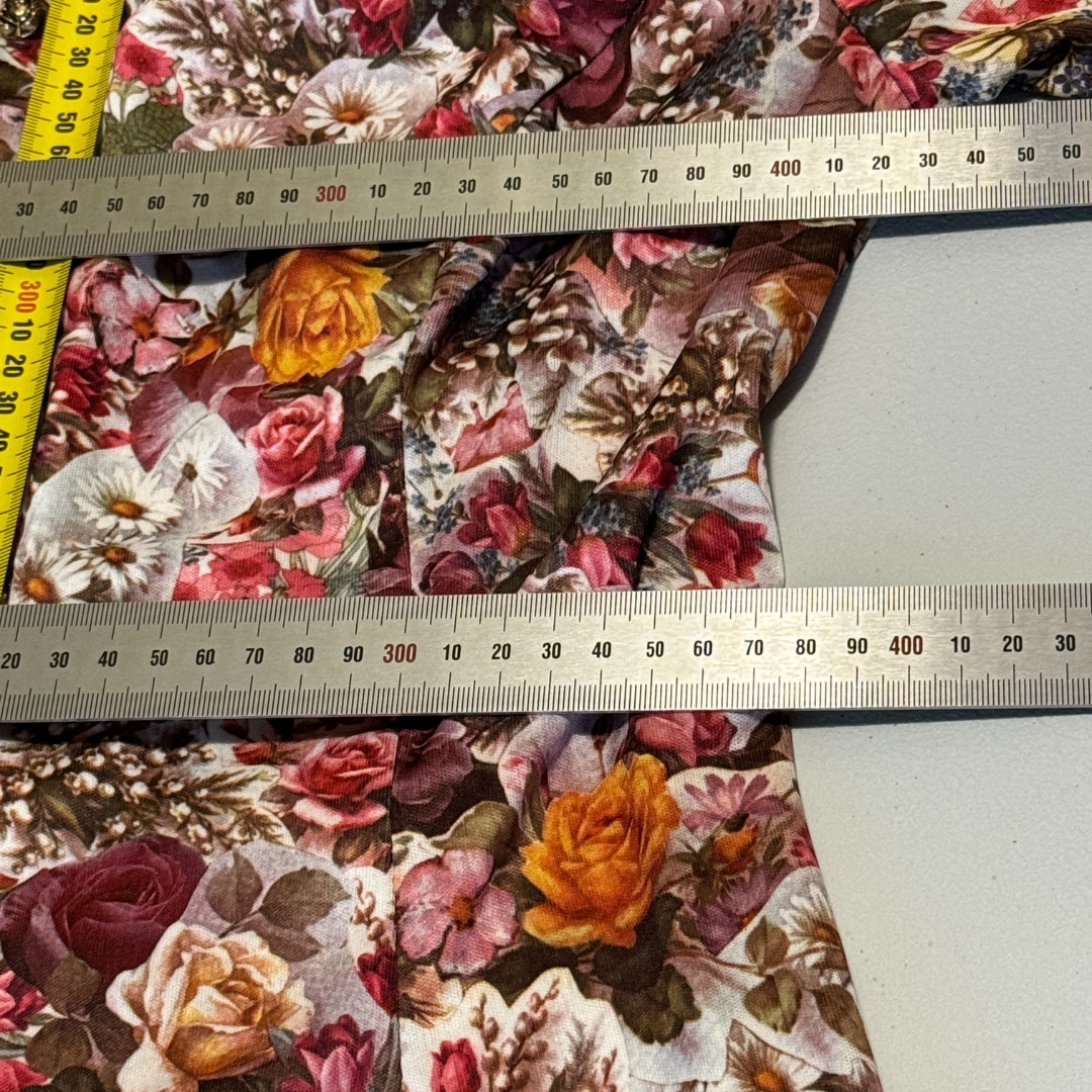Vintage 1970s Floral Shirt Dress
