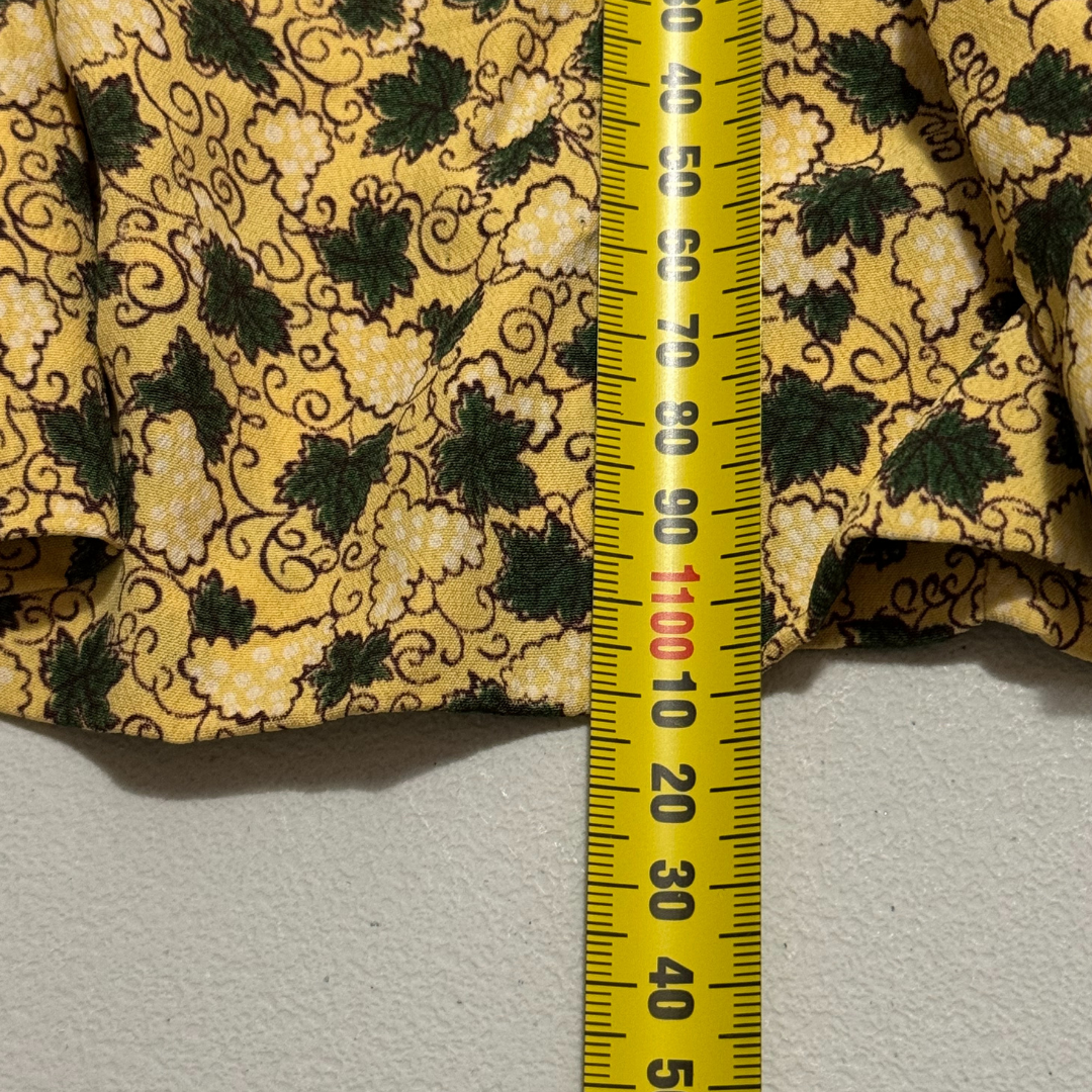 Vintage 1970s Golden Floral Midi Dress