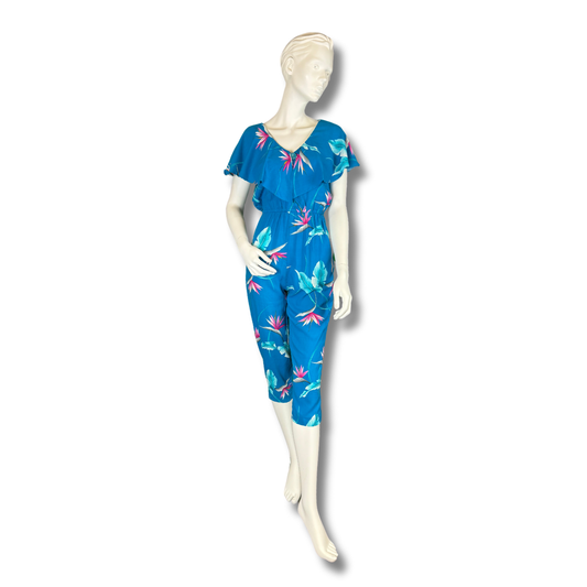 Vintage 1980s Bird of Paradise Jumpsuit