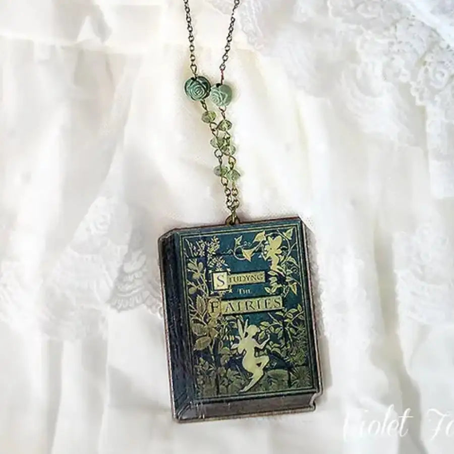 Violet Fane Studying the Fairies Necklace