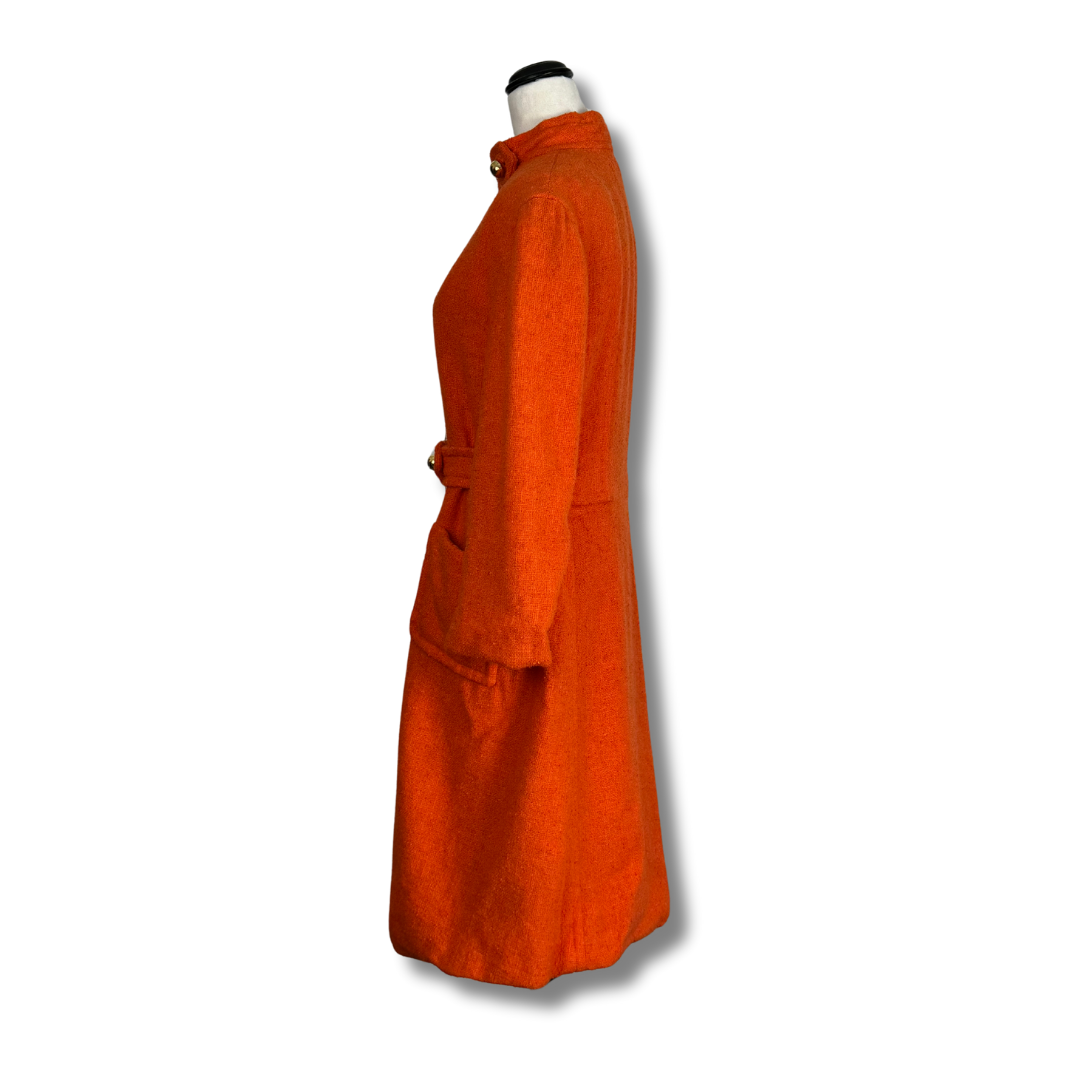 60s Full Length Red Designer Coat