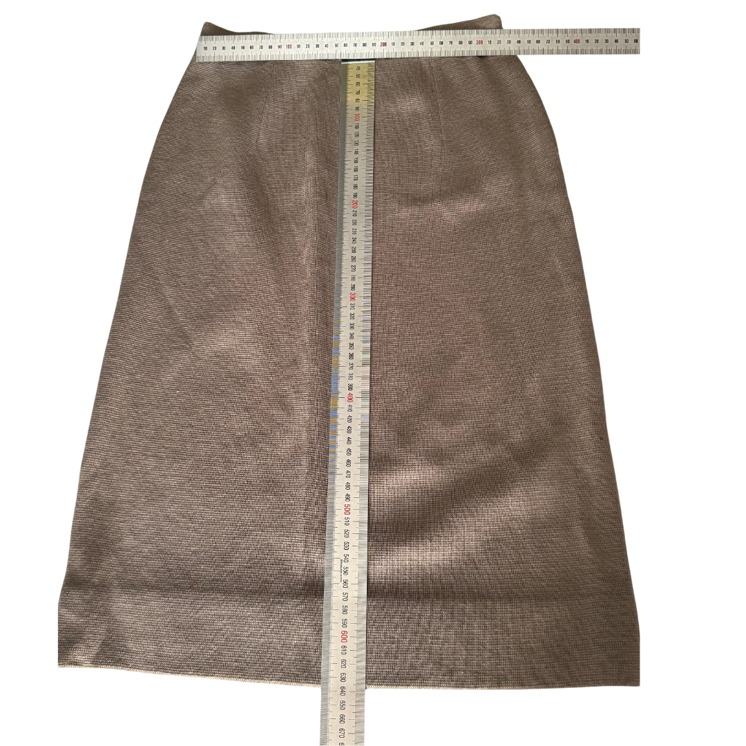 Voguemont 1950s Pure Wool Tan Skirt