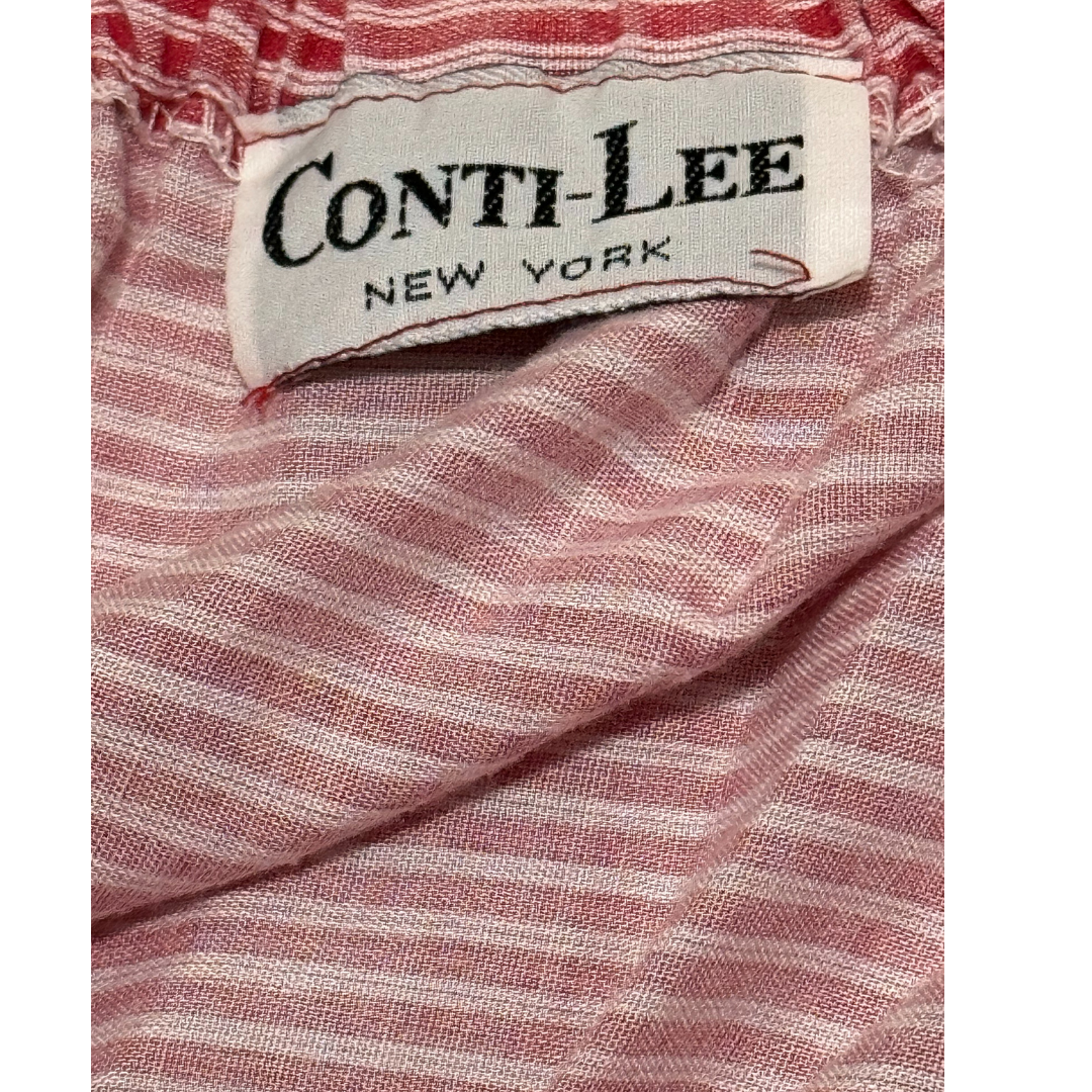 Conti-Lee Red 1970s Sundress